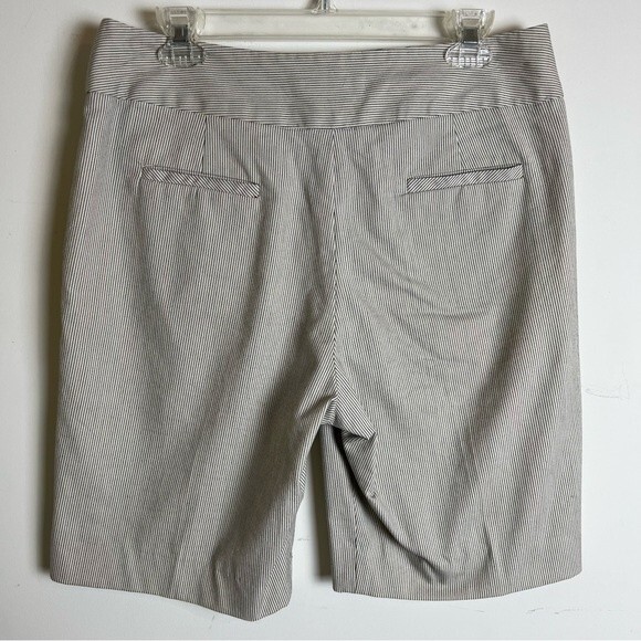 Sandro Striped High Rise Shorts with Pockets Size 10 - Picture 5 of 8